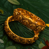 Deep Nakas Multi Colour With Peacock Kundan 24 kt Gold Plated Bangles