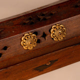 Deep Nakas Circle Shaped in Red Stone 24kt Gold plated Studs