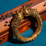 Deep Nakas Ancient Animal Bracelet For Men in 24kt Gold Polish