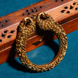 Deep Nakas Peacock Bracelet For Men in 24kt Gold Polish