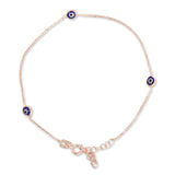 Amulet of evil eye bracelet - rose gold