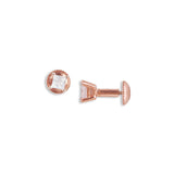 Bugget studd unisex rose gold