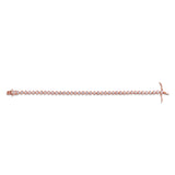 Classic solitaire tennis Bracelet Rose Gold