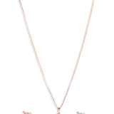 Mother of pearl Rose gold Pendant Set