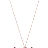 Eternity of roses pendant set - rose gold