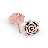 Eternity of roses pendant set - rose gold