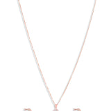 Flower Pendant with set Rose gold