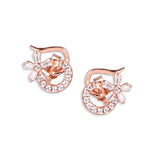 Flower Pendant with set Rose gold