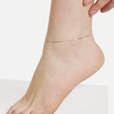 Plain Silver Anklet