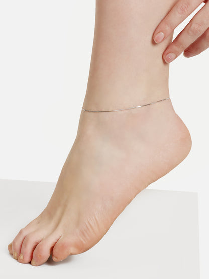 Plain Silver Anklet
