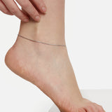 Plain Silver Anklet