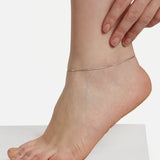 Plain Silver Anklet