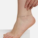 Silver Anklets white gold