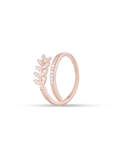 Ever Leafy Rose Gold Ring