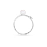 Pearl Ring White Gold