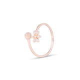 Forever shining Flower Rose Gold Ring