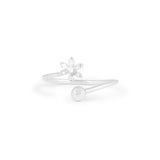 Forever shining Flower White Gold Ring