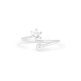 Forever shining Flower White Gold Ring