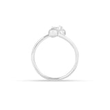 Princess diana solitare White Gold  Ring