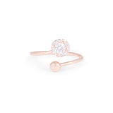 Princess diana solitare Rose Gold  Ring