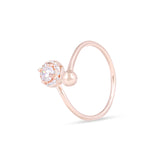 Princess diana solitare Rose Gold  Ring