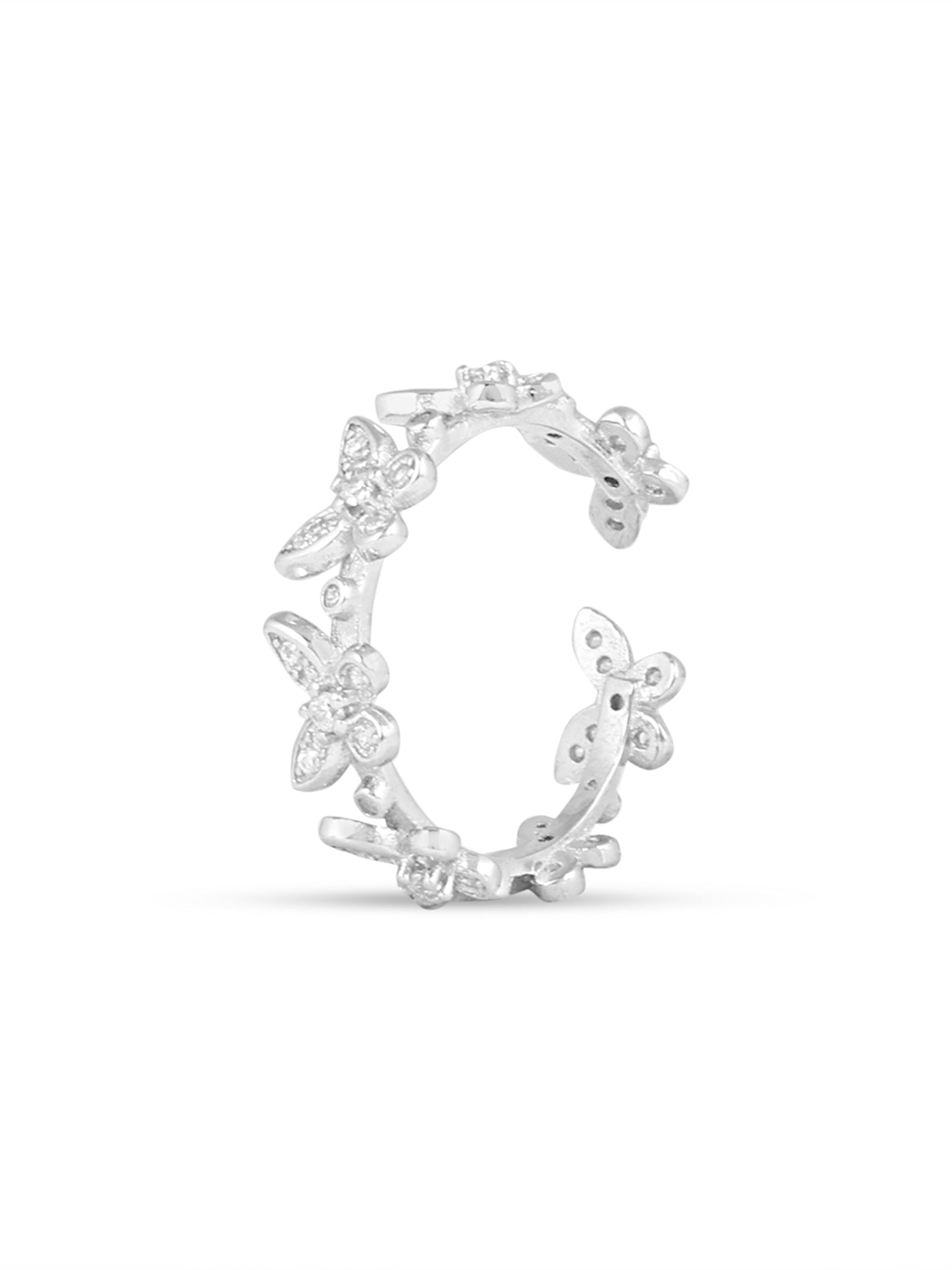 Butterfly Ring White gold