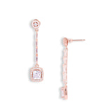 Bugget drops rose gold earrings