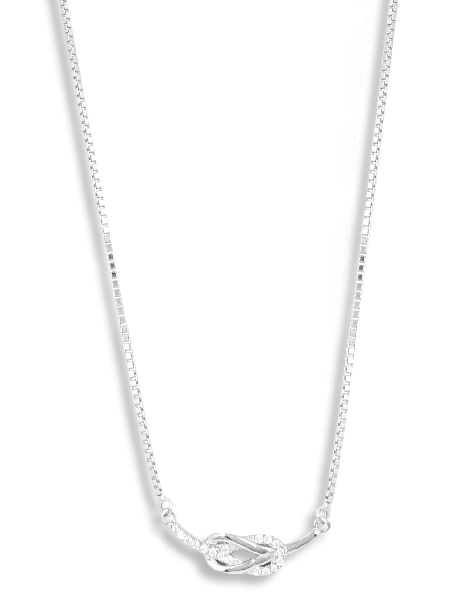 Holding on to you white gold pendant with chain