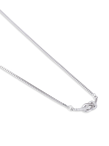 Holding on to you white gold pendant with chain