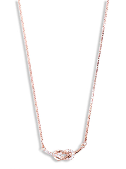 Holding on to you rose gold pendant with chain