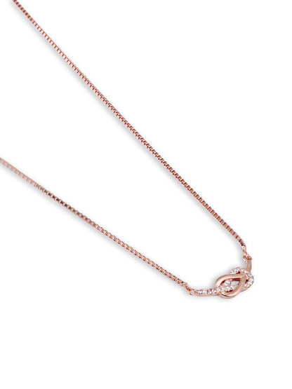 Holding on to you rose gold pendant with chain