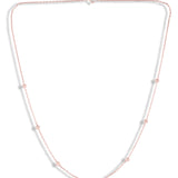 Granulated Station Rose Gold Chain