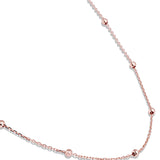 Granulated Station Rose Gold Chain