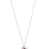 Cosmic ocean's Blue Sapphire Garden MOP Pendant Chain Rose Gold