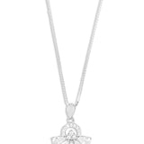 Pear cut pendant set white gold