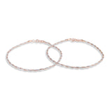 Twirl Rose Gold and white gold Anklets