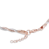 Twirl Rose Gold and white gold Anklets