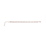 Diamond sea rose gold bracelet