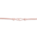 Bugget of rose gold bracelet