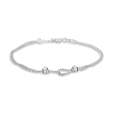 Bugget of white gold bracelet