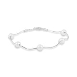 Pearl White gold bracelet