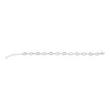 Diamond sea white gold bracelet