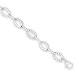 Diamond sea white gold bracelet