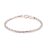 Twirl Rose Gold and white gold Bracelet