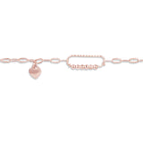 Holding on to you rose gold bracelet