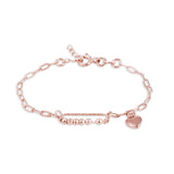 Holding on to you rose gold bracelet