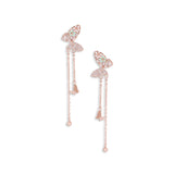 Butterfly Droplets Rose Gold Earrings