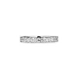 Diamond eternity band ring white gold