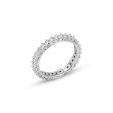 Diamond eternity band ring white gold