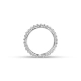 Diamond eternity band ring white gold